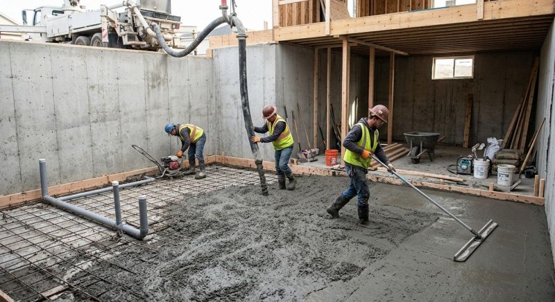Basement Concrete Installation in Aitkin, MN