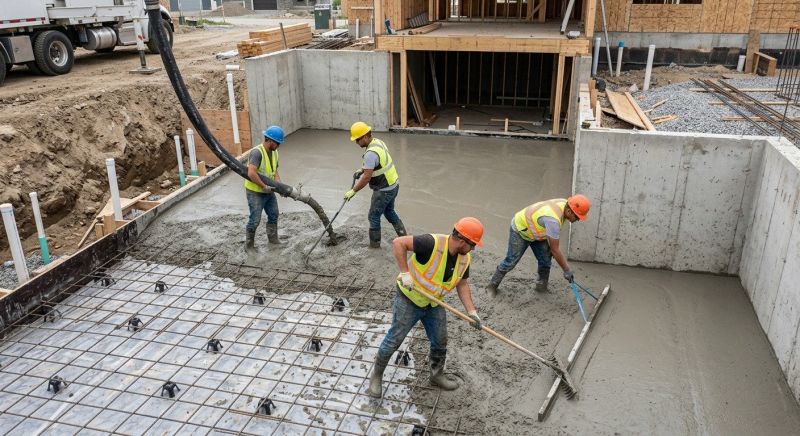 Basement Concrete Installation in Merrifield, MN