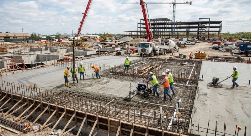 Commercial Slab Installation in Baxter, MN