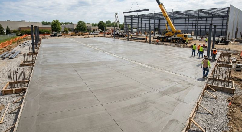 Commercial Slab Installation in Nisswa, MN