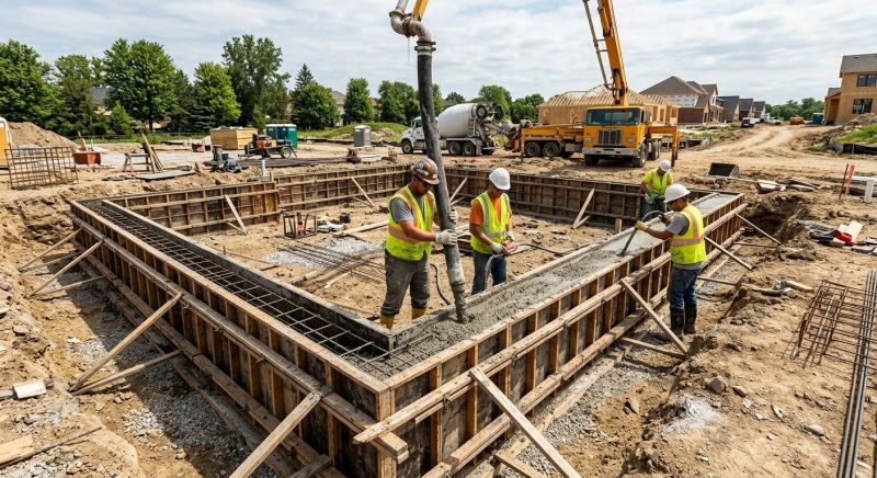 Foundation Wall Pouring in Garrison, MN