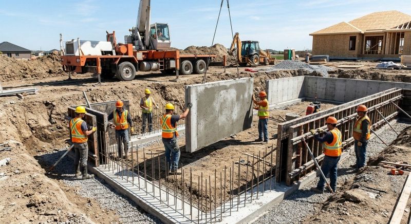 Foundation Wall Pouring in Nisswa, MN